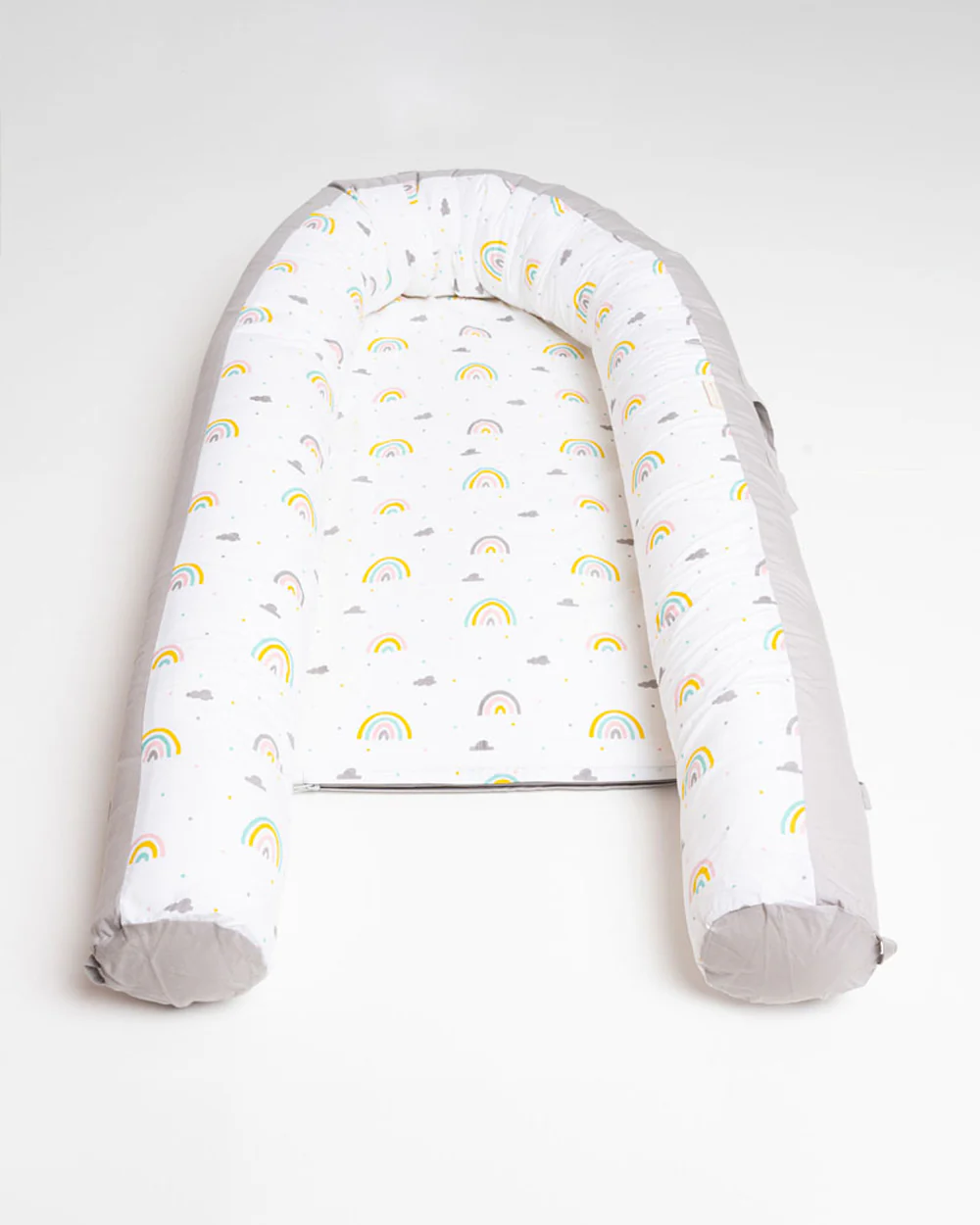 Aariro Cozy Nest-Baby Gadda Set-Follow the Rainbow-Organic Cotton-Newborn Bed-0-8M