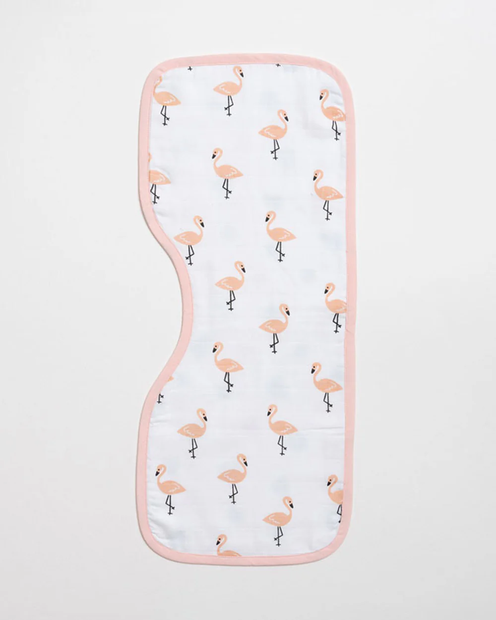 Aariro Organic Cotton Burp Cloth-Multi Layered & Reversible-Tropical Flamingo-For Infants - Image 2