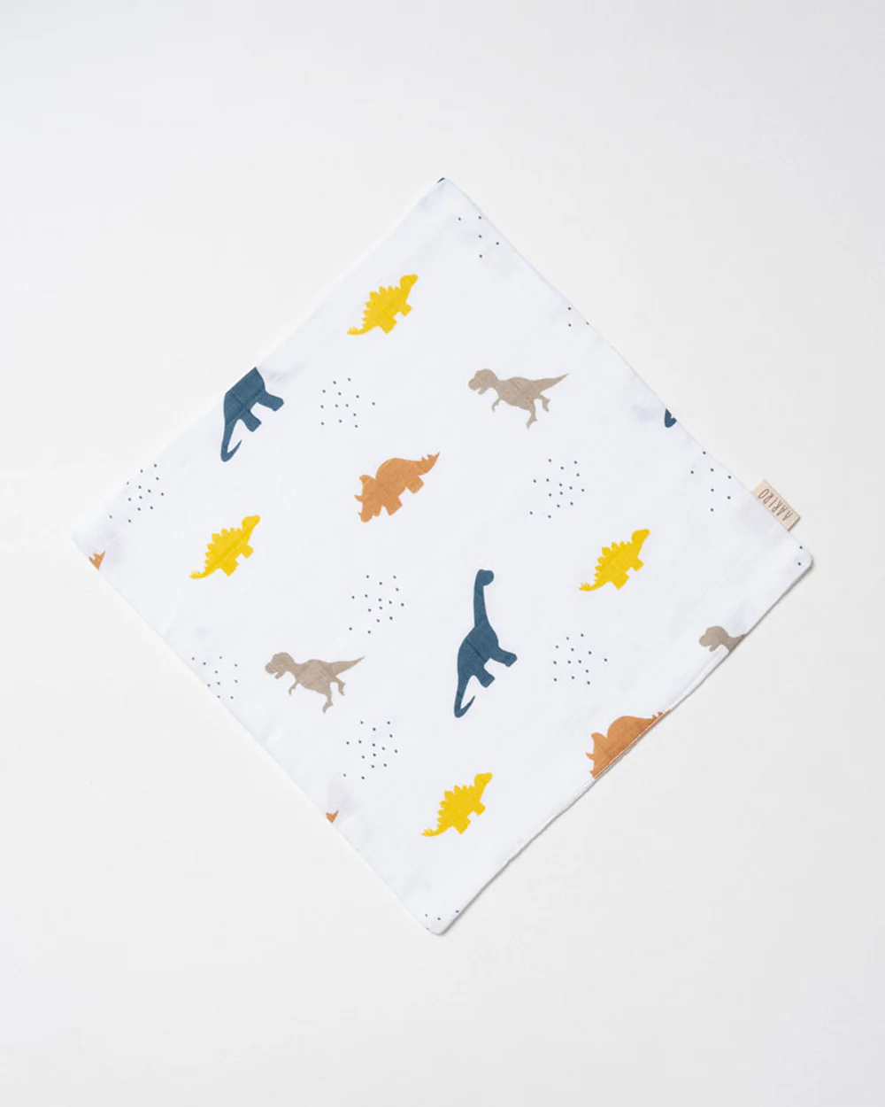 Aariro Organic Cotton Muslin Washcloth-Multi Layered-Little Dino-For Infants - Image 3