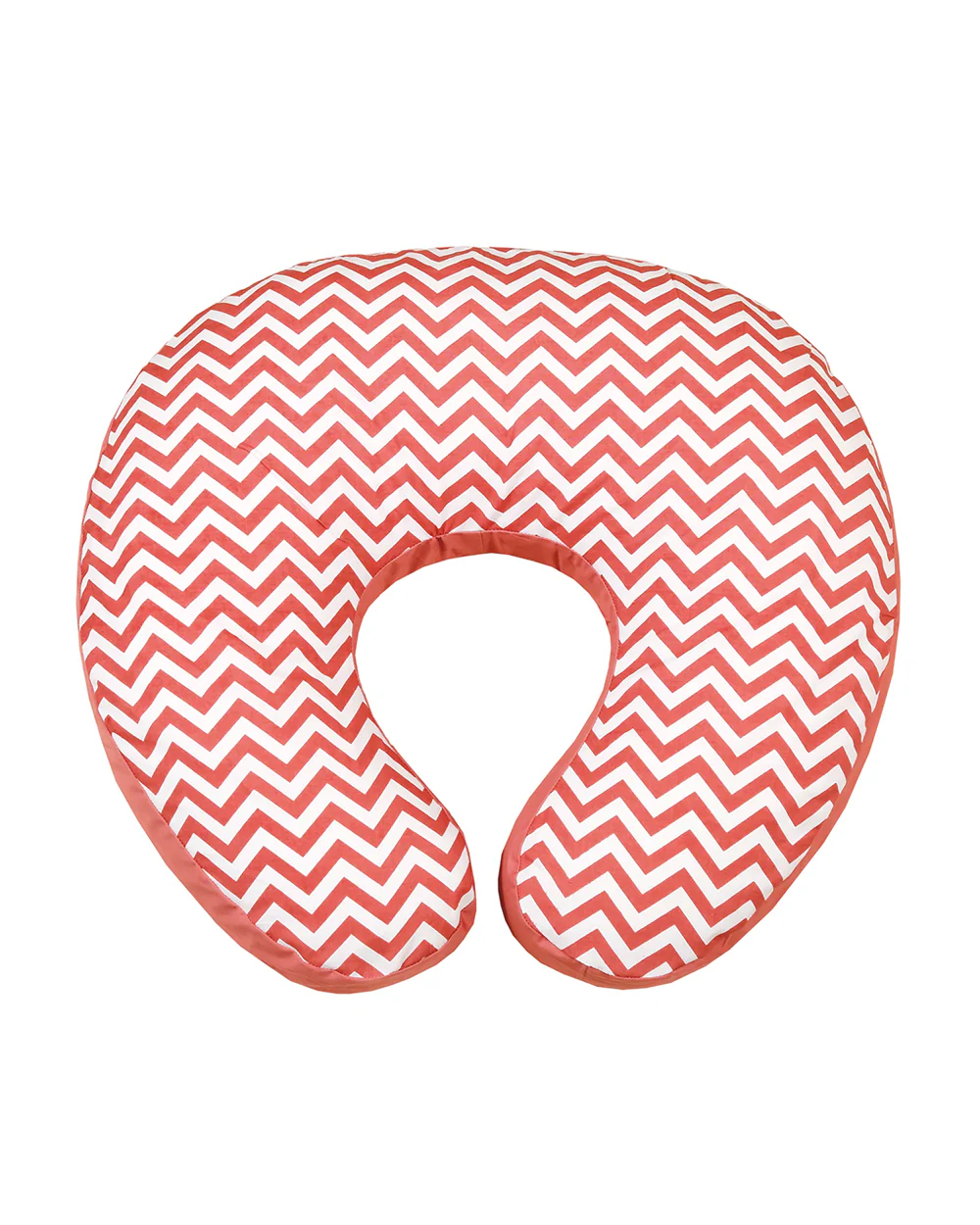 Aariro Organic Cotton Nursing Pillow-100% Cotton Cover-Mauve Chevron-For Nursing