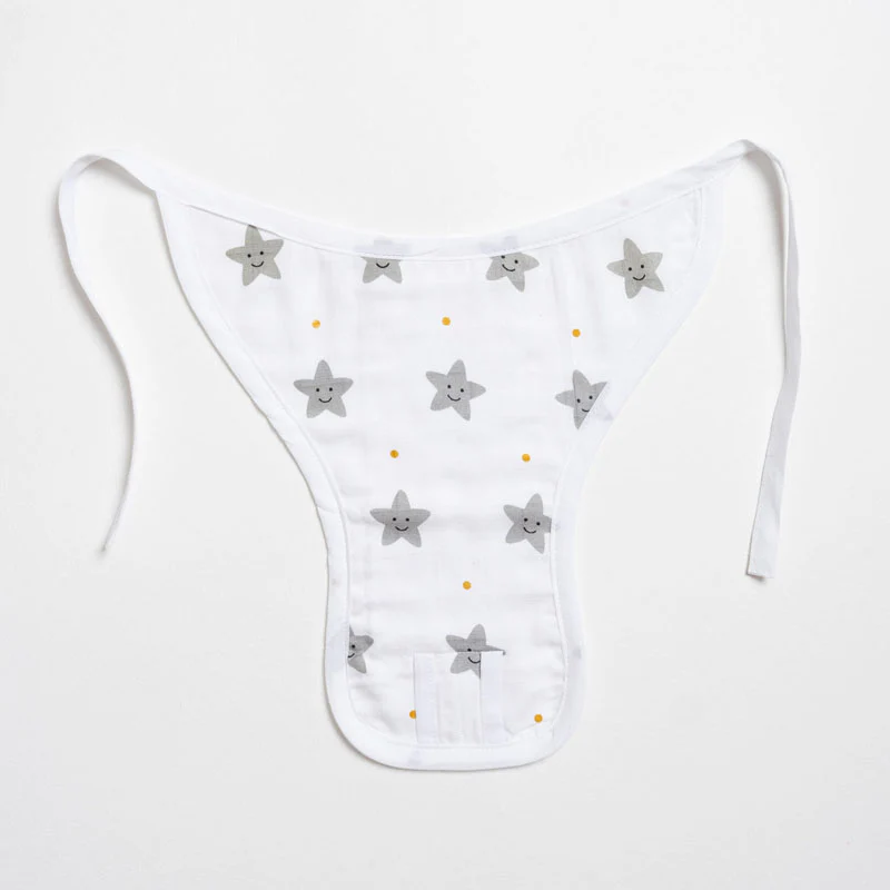 Aariro Peach Smiley Star Cloth Nappy Combo-100% Organic Cotton-Washable & Reusable-Pack of 2 - Image 3