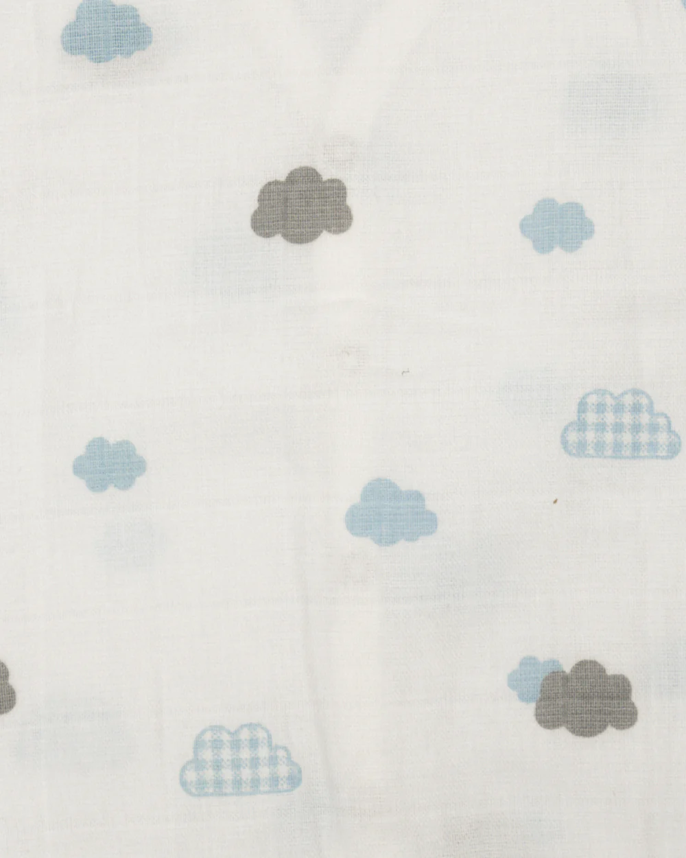 Aariro White & Blue Jhabla-Aeroplane and Cloud Print-Organic Cotton-Pack of 3-For Infants - Image 9