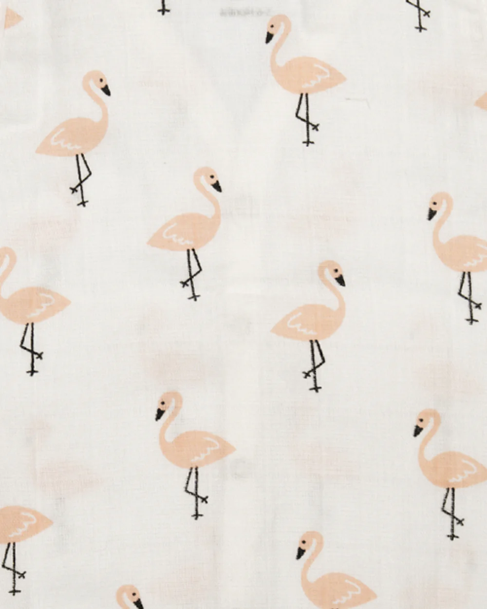 Aariro White & Pink Jhabla-Flamingo and Leaves Print-Organic Cotton-Pack of 3-For Infants - Image 12