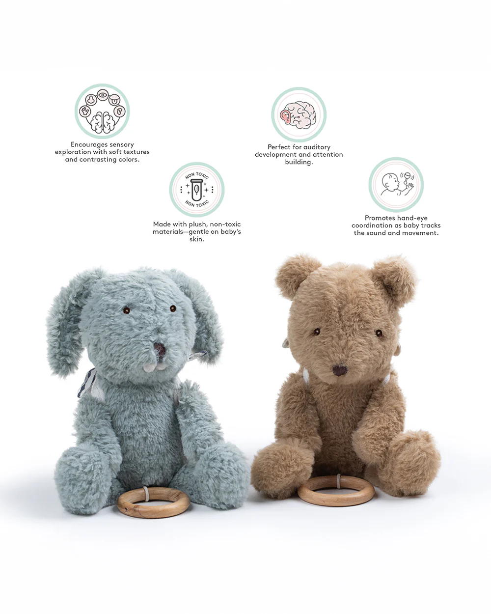 Abracadabra Alfie The Bunny Musical Toy With Backpack-Encourages Sensory Exploration-Promotes Hand Eye Coordination-For Newborn - Image 5