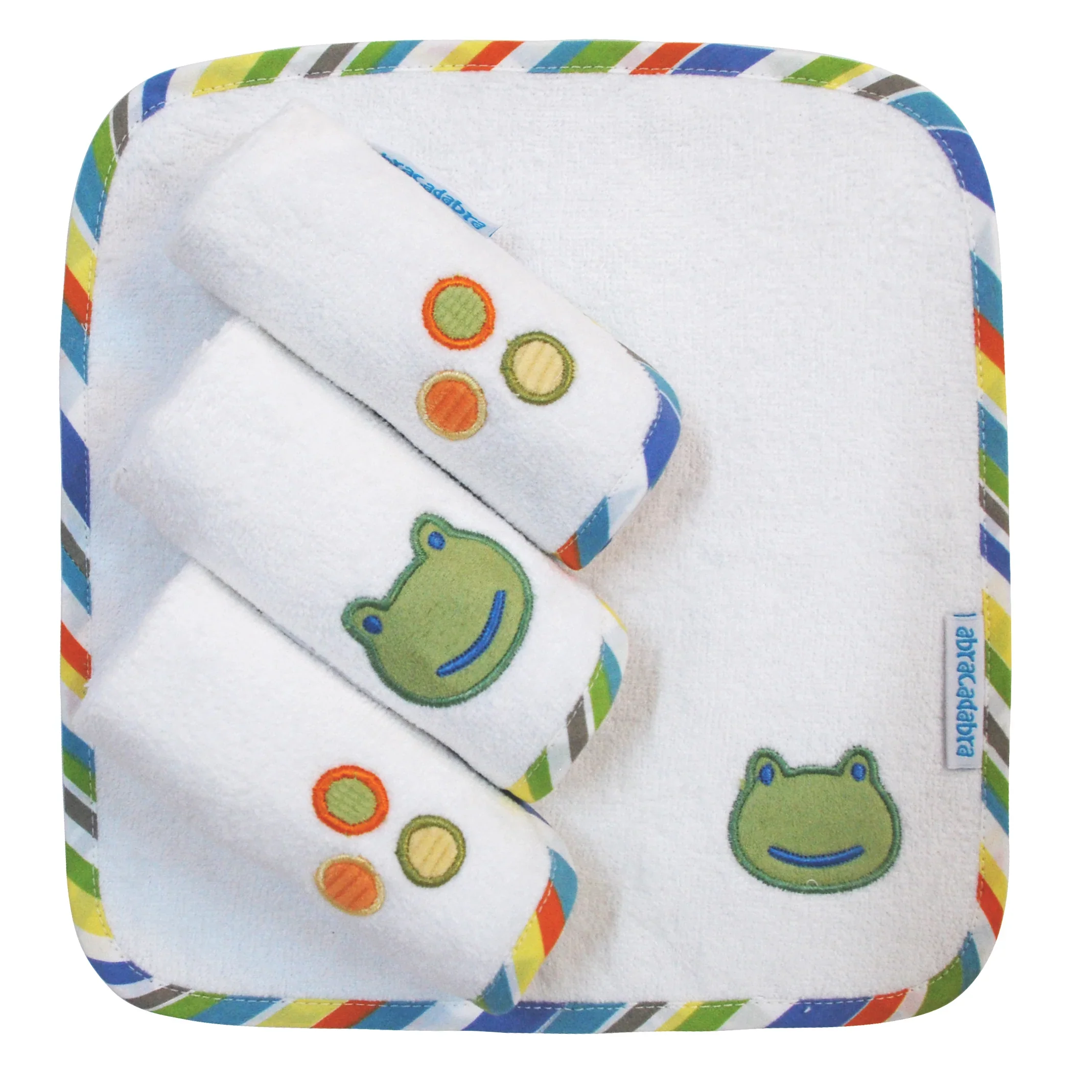 Abracadabra Baby Face Towel-100% Terry Cotton-Head & Tail-Pack of 4