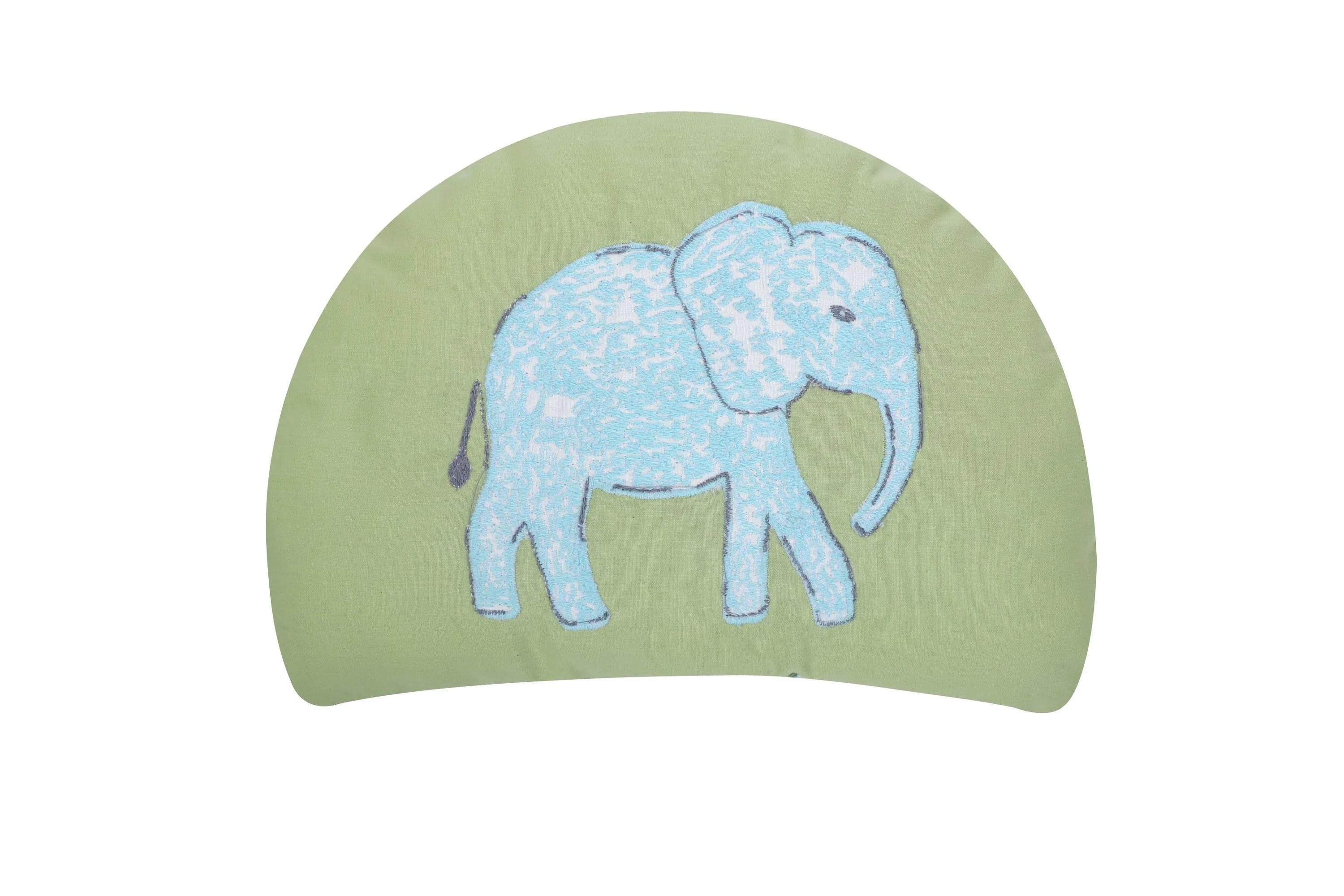 Abracadabra Baby Gadda Set-With Mosquito Net & Baby Pillow-White & Green-Savanna-For Infants - Image 6