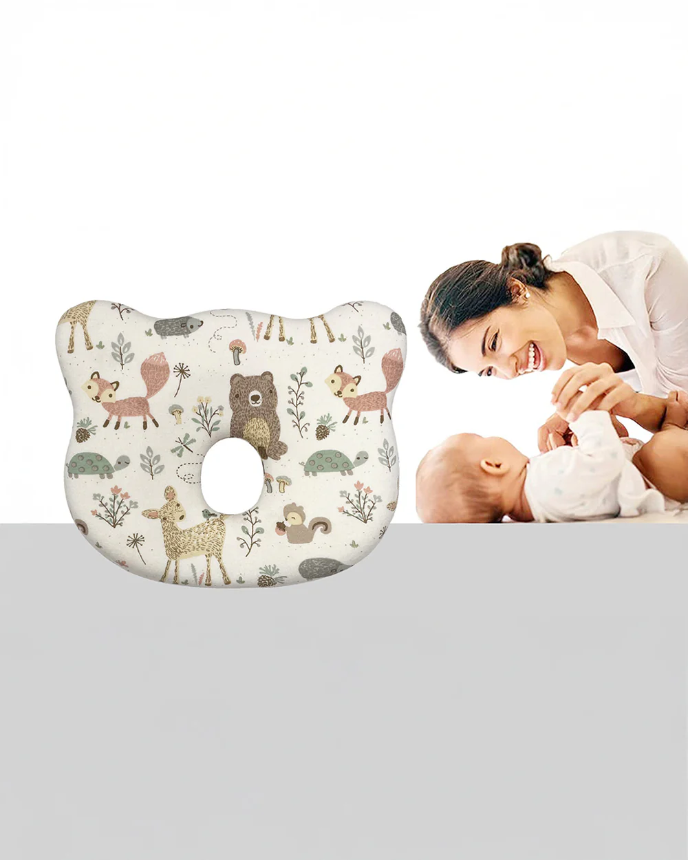 Abracadabra Baby Memory Foam Pillow-Prevents Flat Head Syndrome-Eases Neck Tension of Baby-Bambi & Friends-For Infants - Image 7