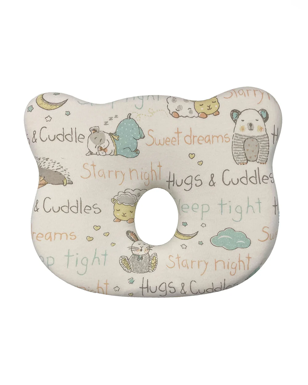 Abracadabra Baby Memory Foam Pillow-Prevents Flat Head Syndrome-Eases Neck Tension of Baby-Sleepy Friends-For Infants