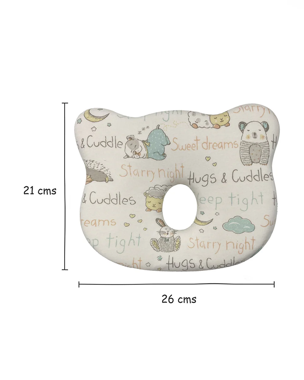Abracadabra Baby Memory Foam Pillow-Prevents Flat Head Syndrome-Eases Neck Tension of Baby-Sleepy Friends-For Infants - Image 2