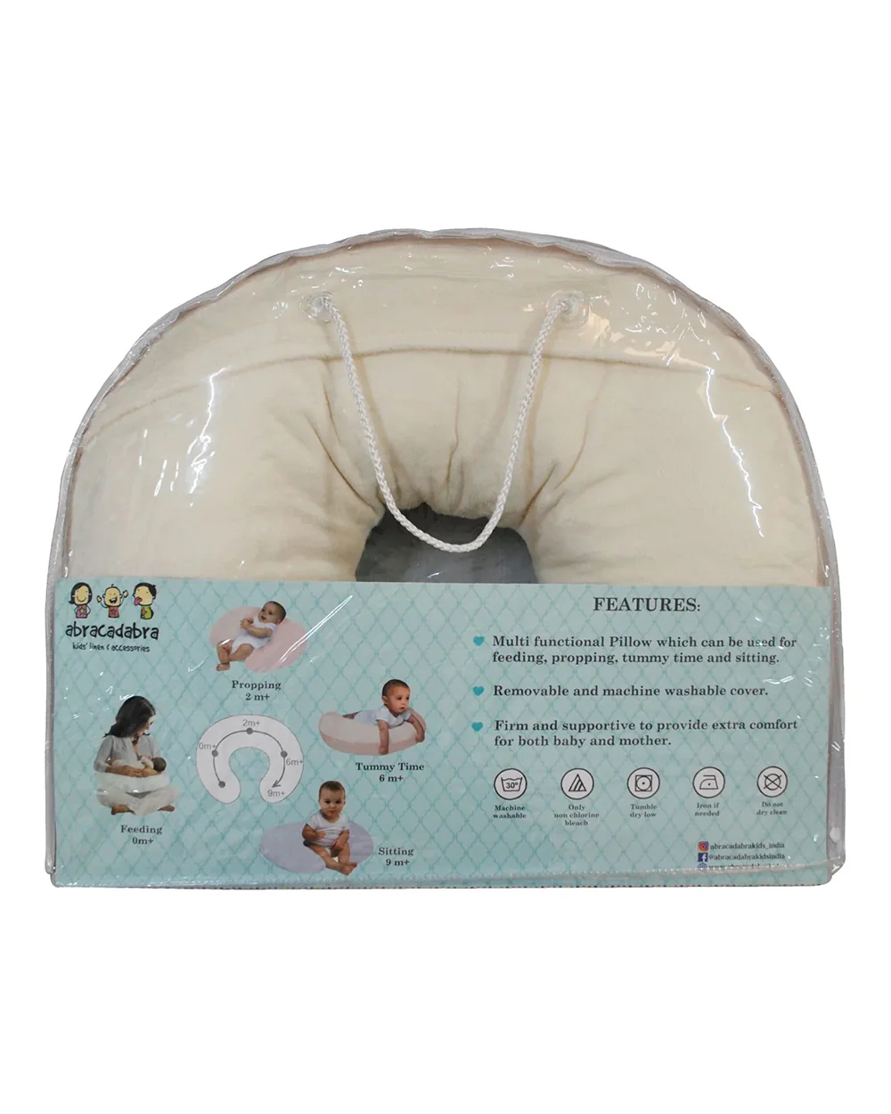 Abracadabra Cotton Nursing Pillow-Sheep-U Shaped-Multi Purpose-For Nursing - Image 3
