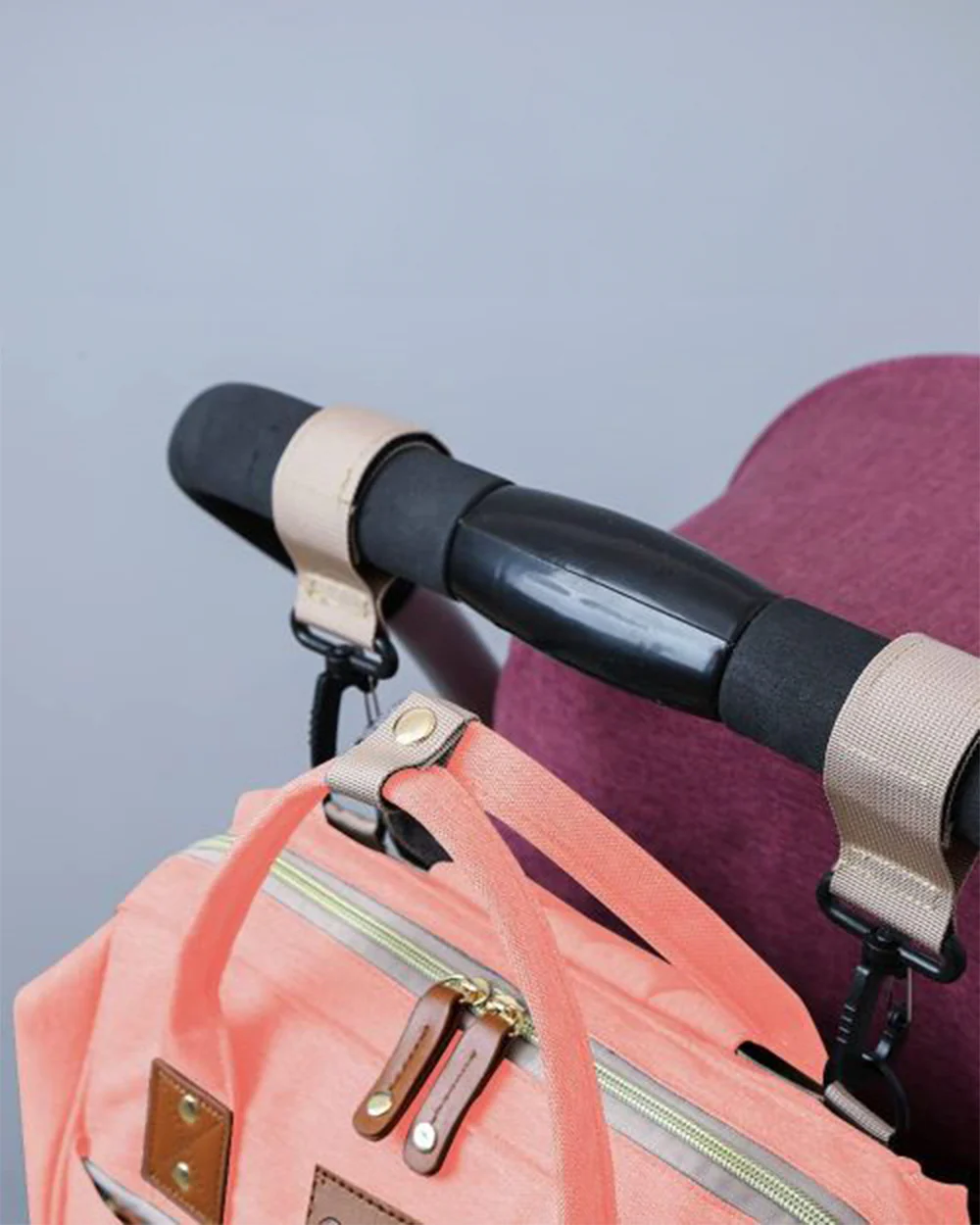 Abracadabra Diaper Bag-Backpack-With Changing Station & USB Charging Port-Pink - Image 9