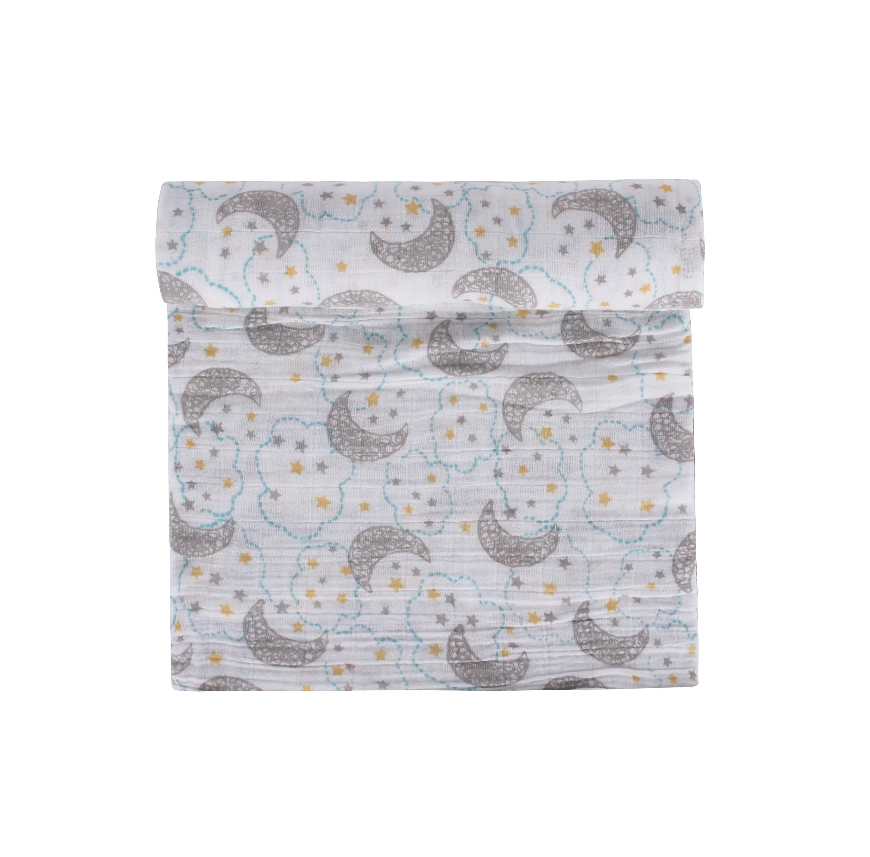 Abracadabra Sleepy Friends Swaddles-Multicolor-Cotton Muslin-Infant Wraps-Pack of 3 - Image 8