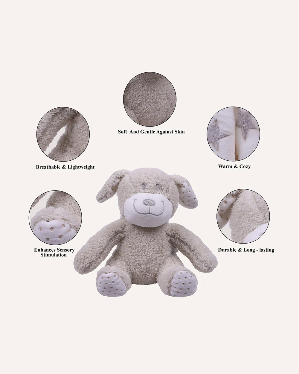 Abracadabra Toy with blanket Dog Gift Set-Pack Of 2-Gift For Baby Shower & Baby Birthday - Image 4