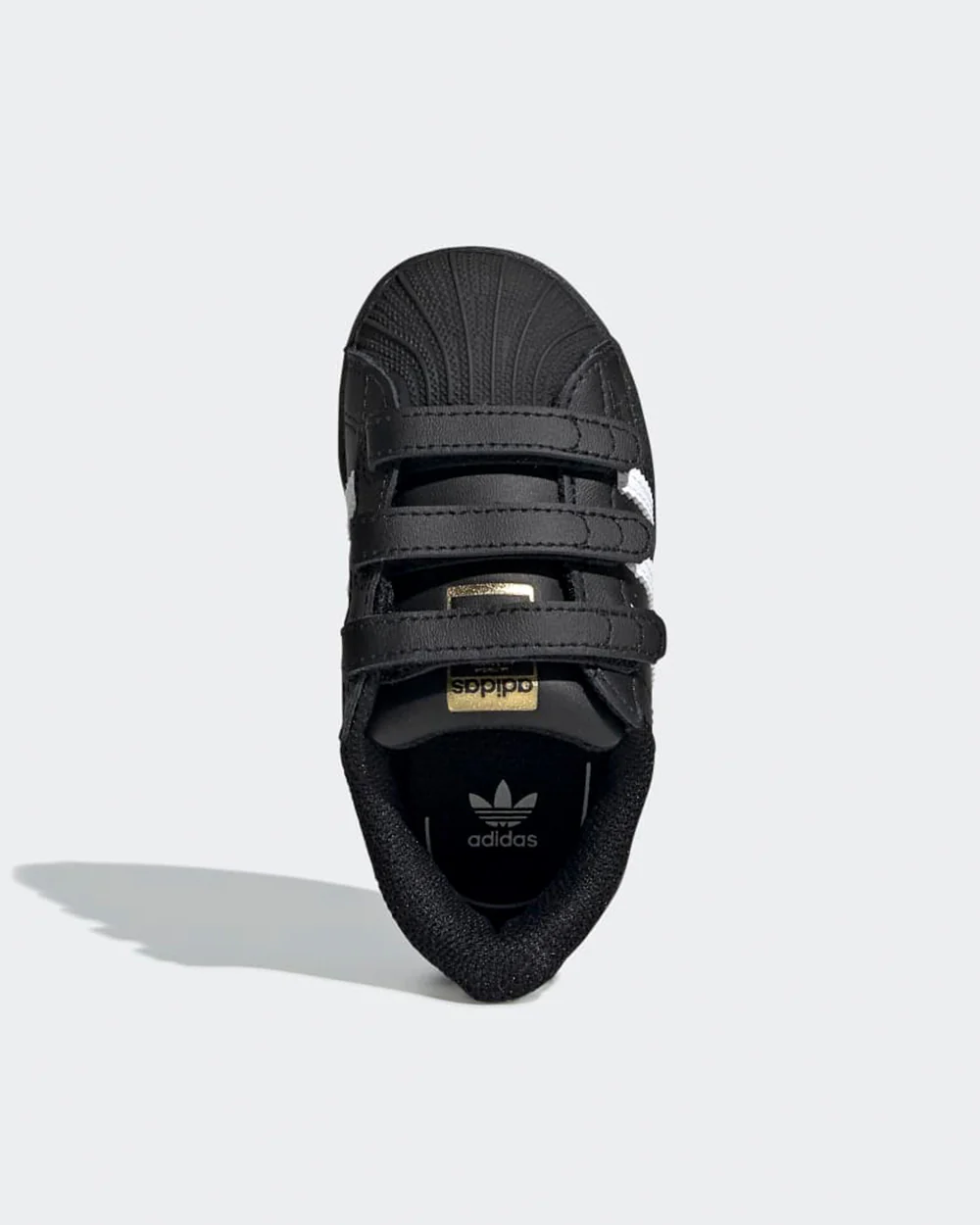 Adidas Black Superstar CF I Velcro Shoes For Infants - Image 2