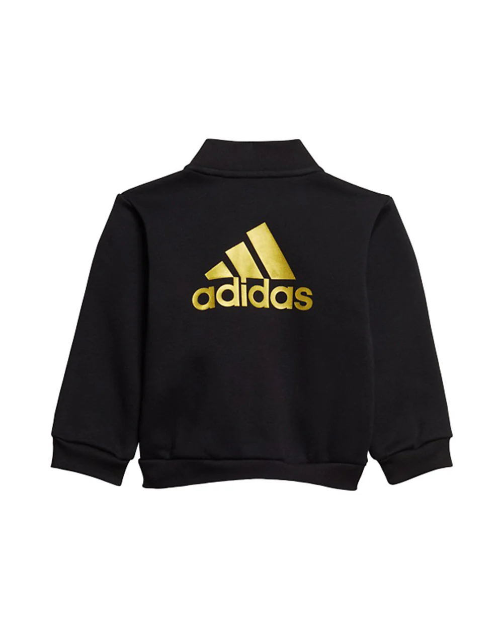 Adidas Black Track Suit-Printed-Cotton Fleece-For Infants - Image 3