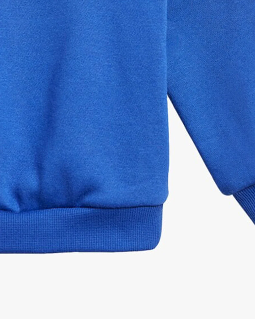Adidas Blue & Light Grey Tracksuit-Solid-Cotton Blend-For Infants - Image 7