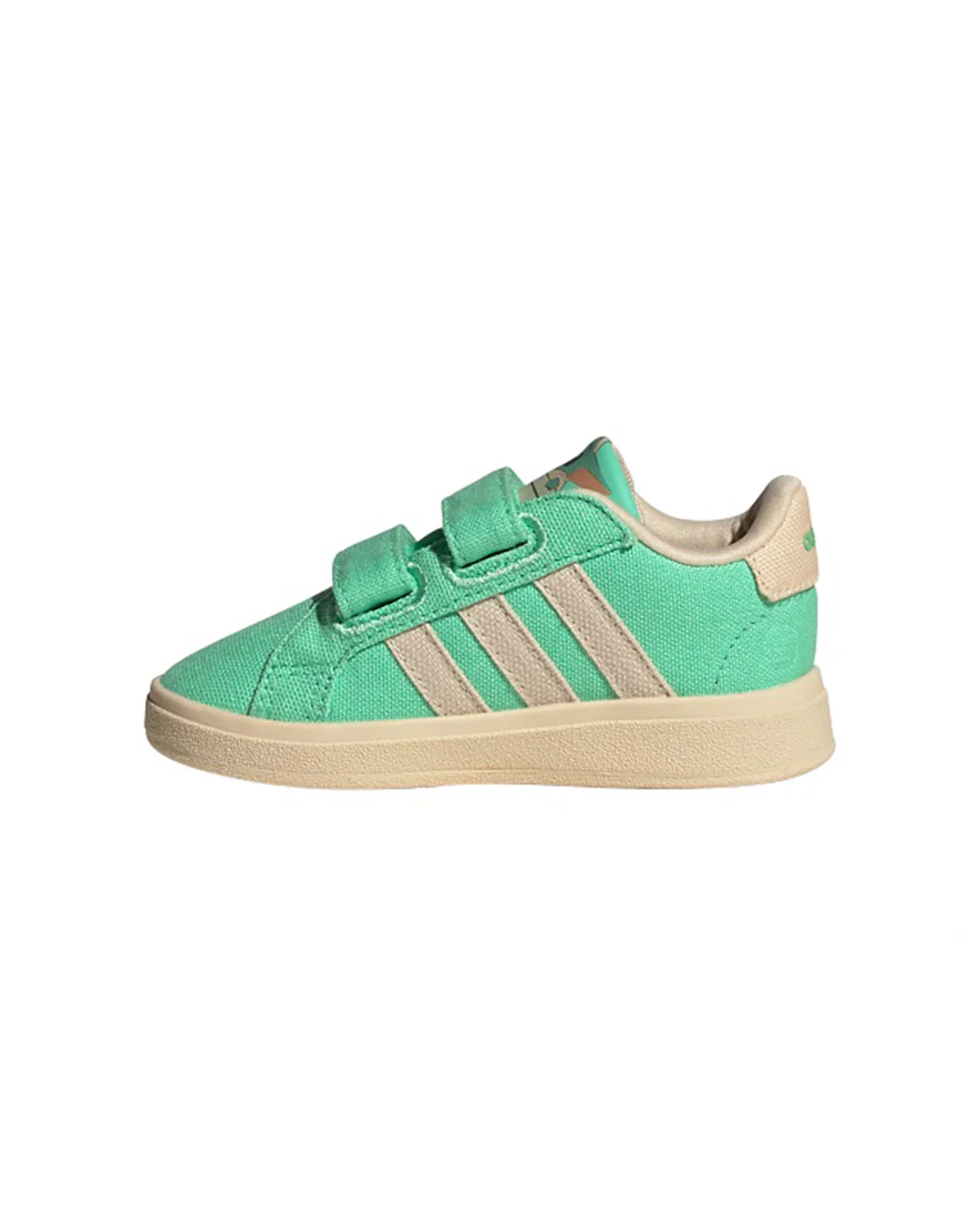 Adidas Green Grand Court Grogu CF I Velcro Shoes For Infants - Image 3