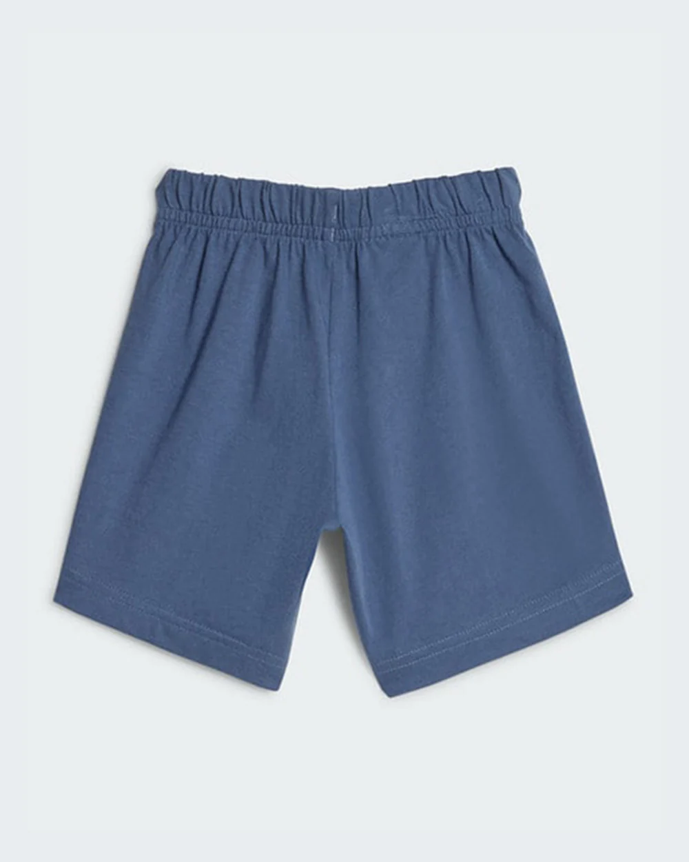 Adidas Mint & Navy Blue T-shirt & Shorts Set-Solid-100% Organic Cotton-For Infants - Image 5