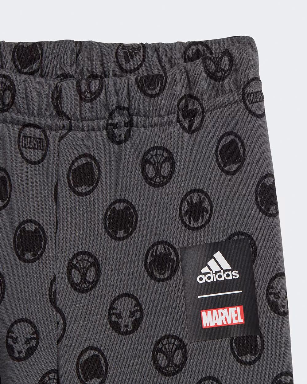 Adidas Red & Dark Grey Tracksuit-Printed-Cotton Blend-For Infants - Image 8