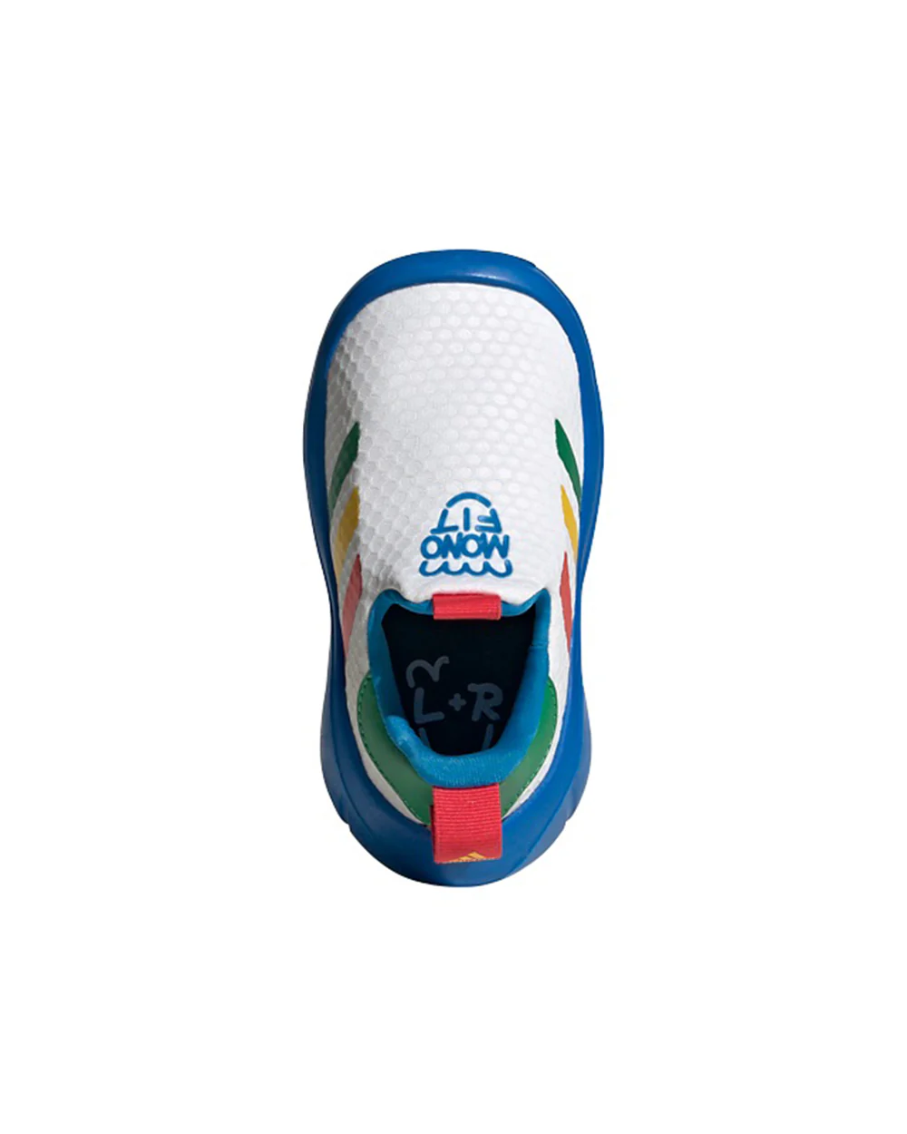 Adidas White & Blue Monofit TR I Slip On Shoes For Infants - Image 5