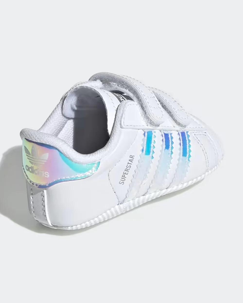 Adidas White Superstar Crib Velcro Shoes For Infants - Image 5