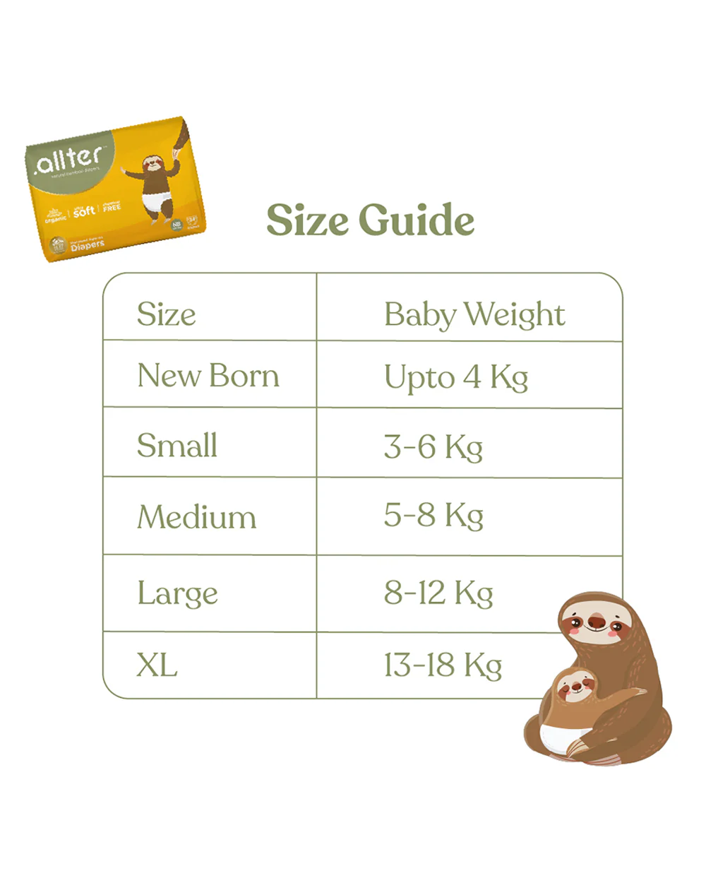 Allter Baby Feet Taped Diapers-Extra Large (13-18Kg)-With Wetness Indicator - Image 6