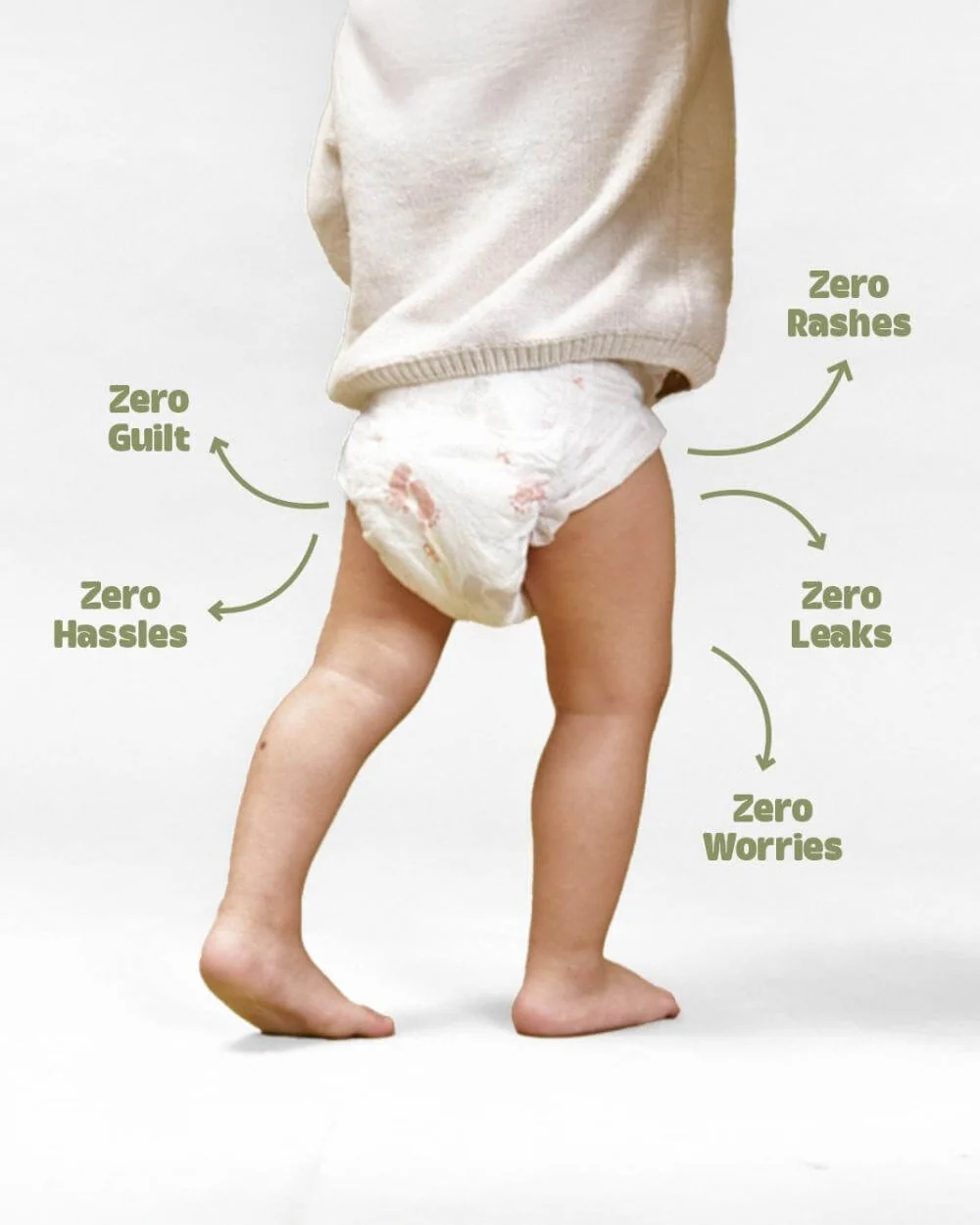 Allter Baby Feet Taped Diapers-Medium (5-8Kg)-With Wetness Indicator - Image 5