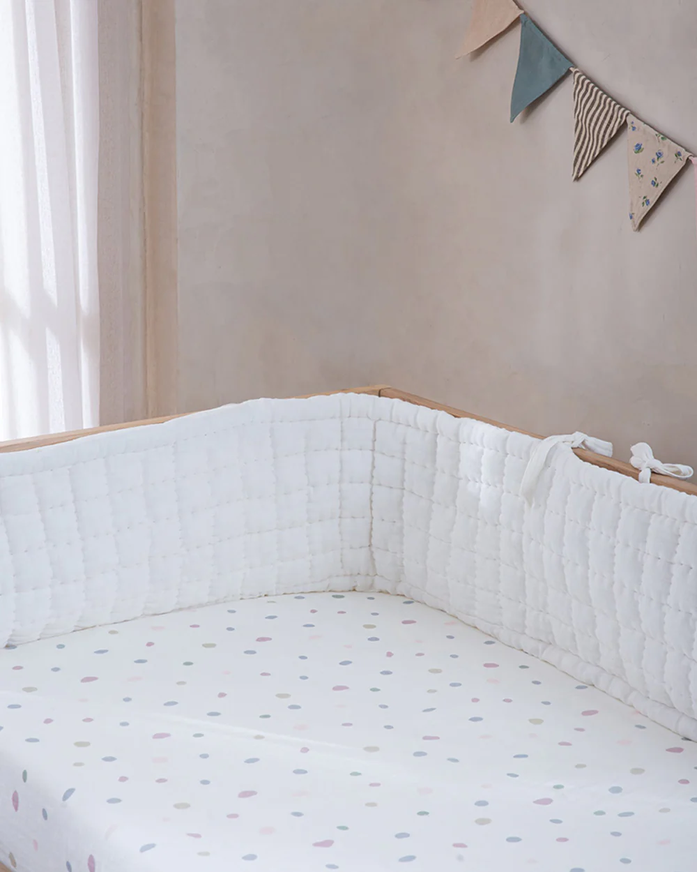 Aplito Baby Bedding Set-All Aboard Adventures-Hand Embroidered-100% Organic Muslin Cotton-White-For Infants - Image 3