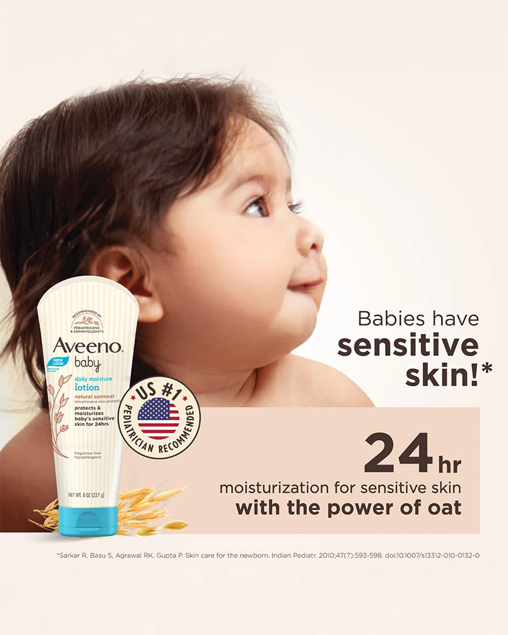 Aveeno Baby Daily Moisture Lotion-With Glycerin & Oatmeal Extract-Moisturizes, Soothes & Strengthens Skin Barrier - Image 28