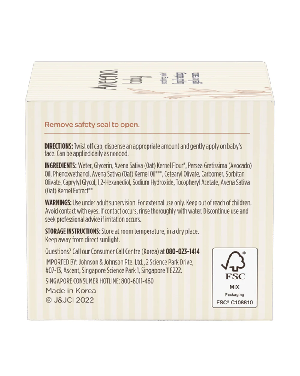 Aveeno Baby Soothing Relief Hydrating Gel Cream-With Oatmeal Extract-Protects, Soothes & Moisturizes Skin - Image 4
