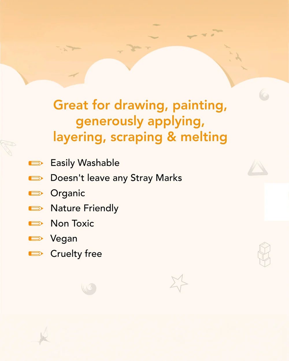 Azafran My First Crayon-Pack Of 4 Jumbo Crayons-Promotes Creativity-Non Toxic-Art & Craft Kit-18M+ - Image 4