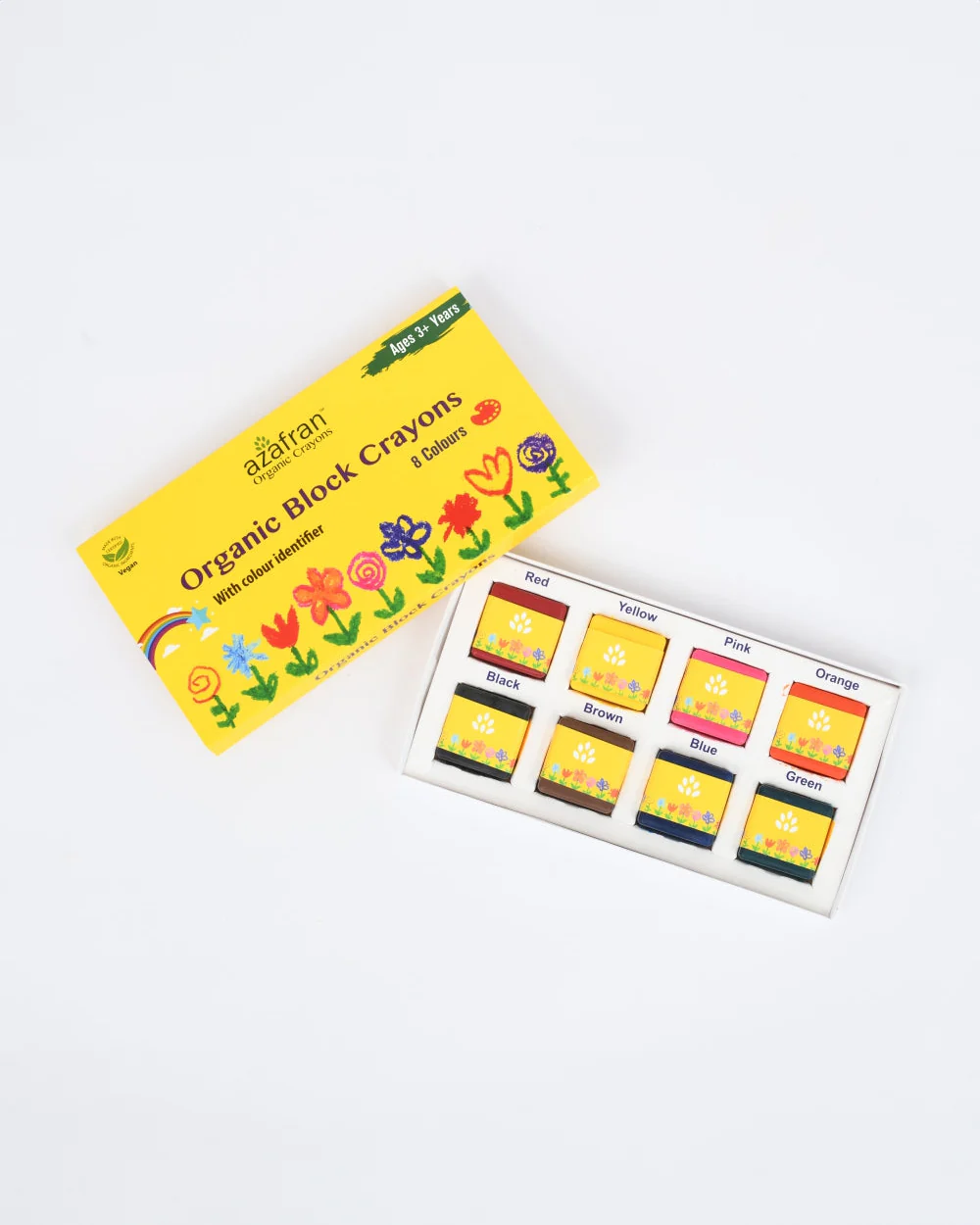 Azafran Organic Block Crayons-Promotes Creativity-Non Toxic-Art & Craft Kit-18M+ - Image 27