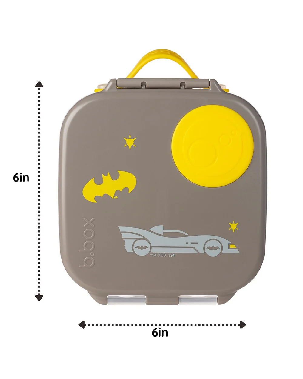 b.box Batman Mini Lunchbox-Flexi Fruit Holder-Adjustable Divider-1000ml-36M+ - Image 5