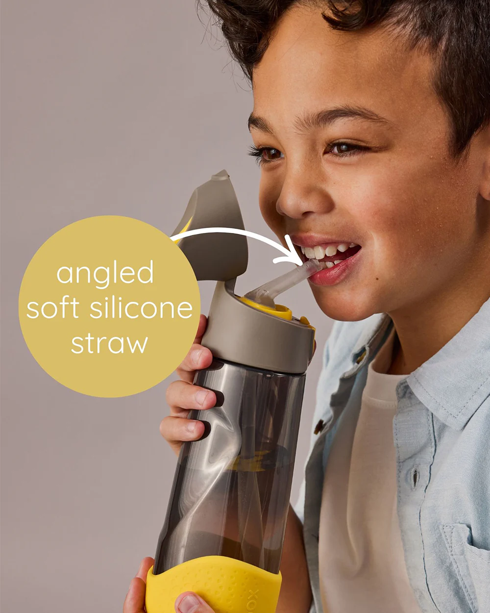 b.box Batman Tritan Straw Sipper-One Touch Open & Lock Lid-Spill Proof Straw Top-600ml-12M+ - Image 2