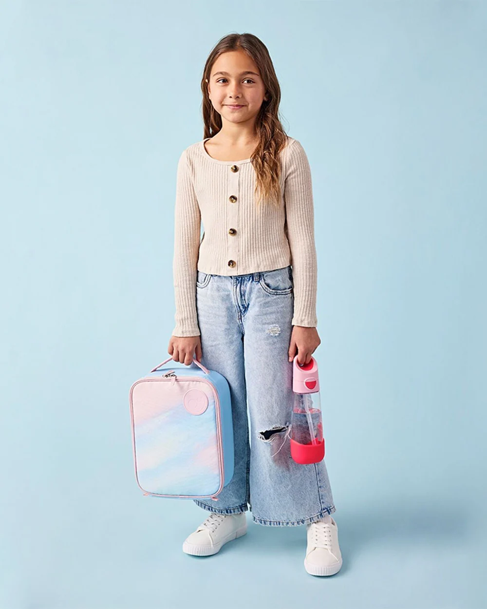 b.box Flexi Insulated Lunch Bag-Zip Closure-Carry Handle-Morning Sky Blue-For Feeding Infants - Image 8