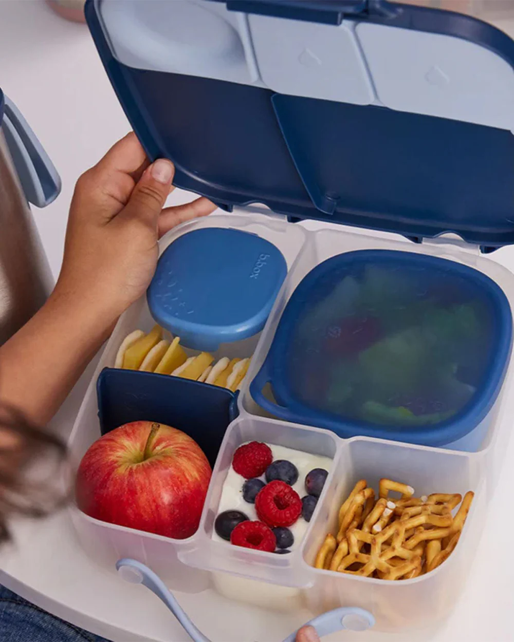 b.box Snack Tub-Food Jar-Leakproof-Microwave Safe- BPA Free-Ocean Blue - Image 7