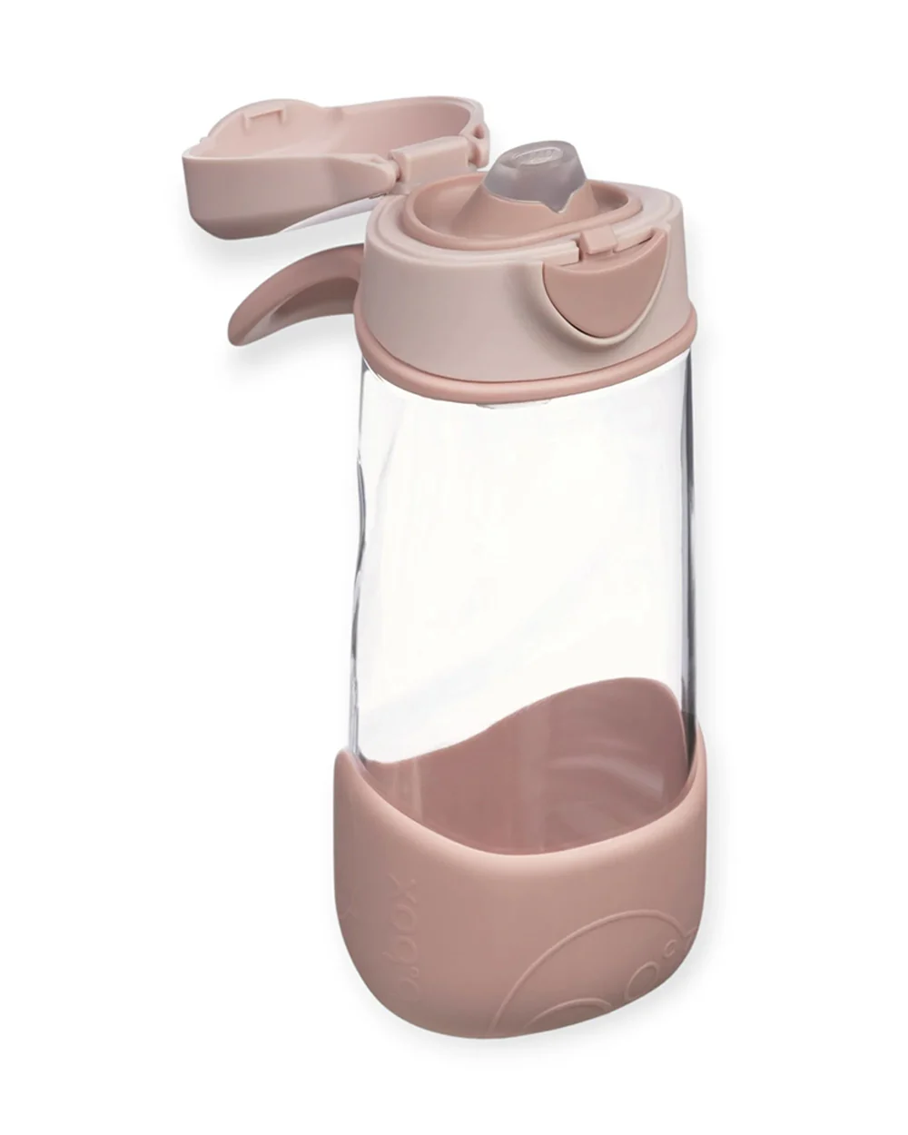 b.box Tritan Sport Spout Drink Bottle-With Easy Push Button & Ergonomic Triangular Shape-Blush Crush Pink-450 ml - Image 2