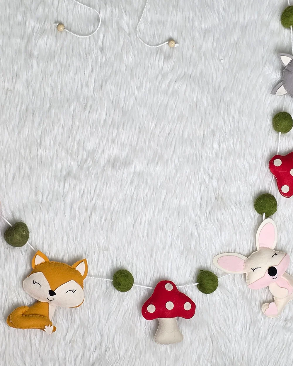 Babble Wrap Bunting-Woodsy Wonders-Nursery Wall Decor-For Kids Room - Image 3