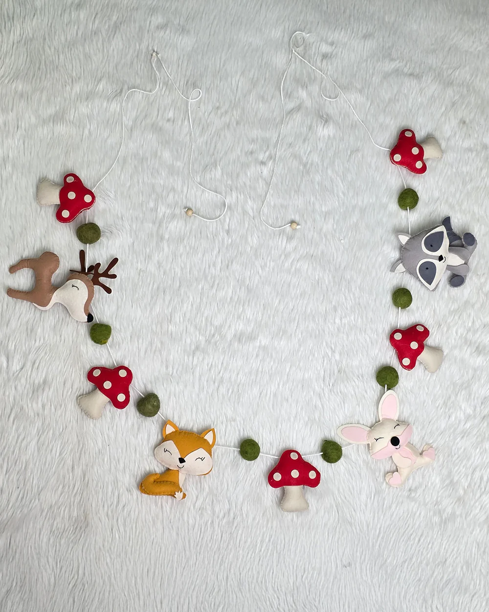 Babble Wrap Bunting-Woodsy Wonders-Nursery Wall Decor-For Kids Room - Image 4