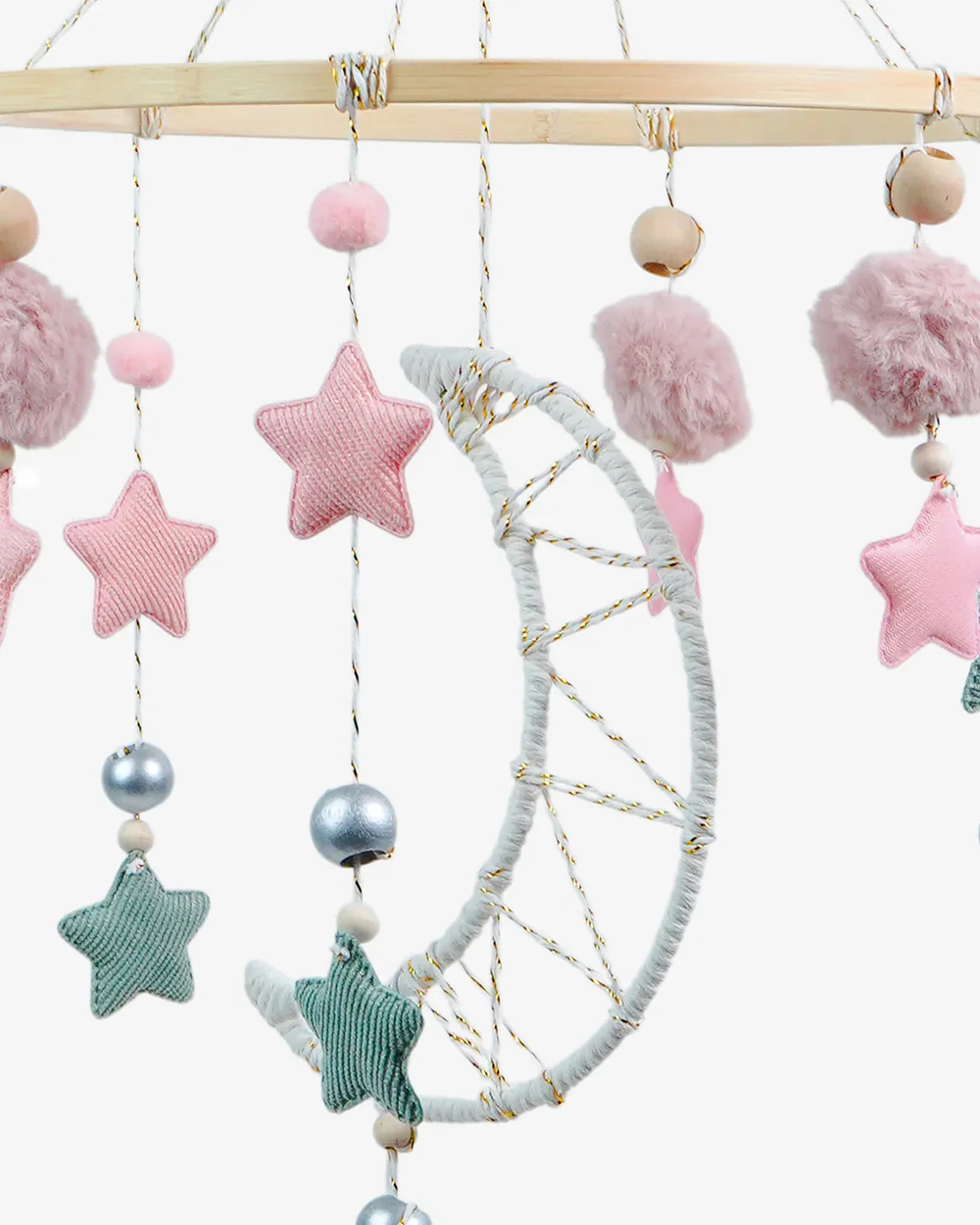 Babble Wrap Cot Mobile-Starry Moon-Stimulates Baby's Visual Senses-For Calm Baby Sleep - Image 2