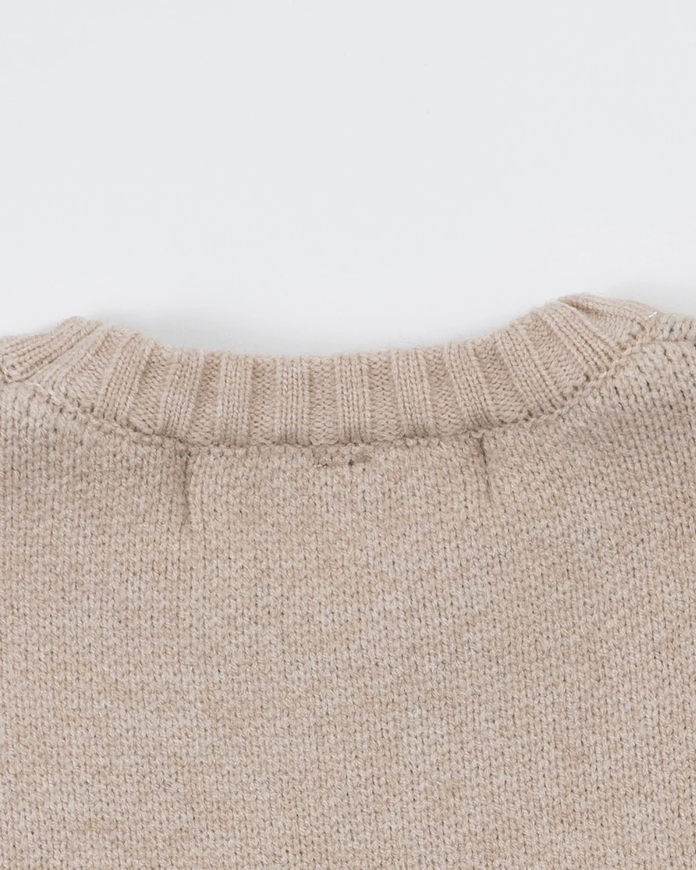 Baby Boo Beige Kimberly Winter Wear Sweatshirt-Printed-Knitted Wool-For Infants - Image 4