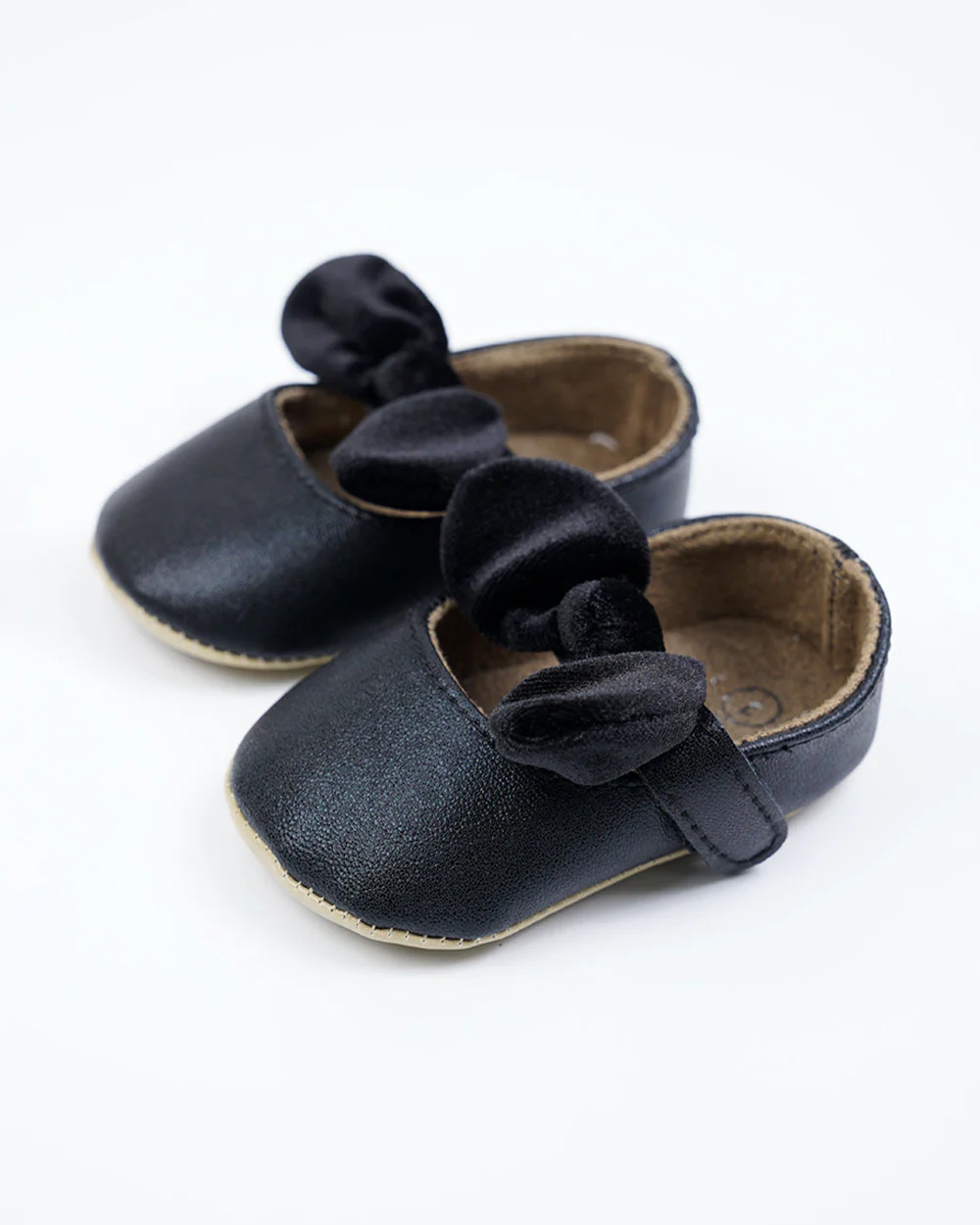 Baby Boo Black Velvet Velcro Bellies For Infants