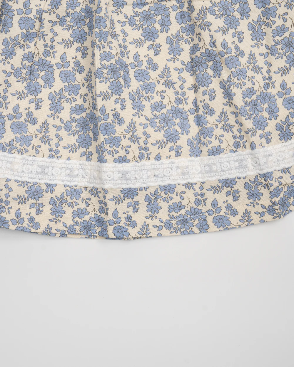 Baby Boo Blue Hannah Floral Frock Dress-Printed-Cotton-For Infants - Image 5