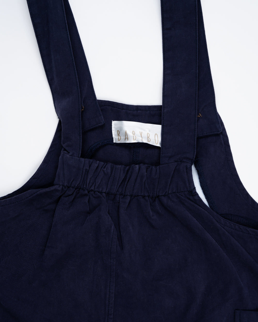 Baby Boo Dark Grey Jacob Suspenders-Solid-Soft Denim-For Infants - Image 4