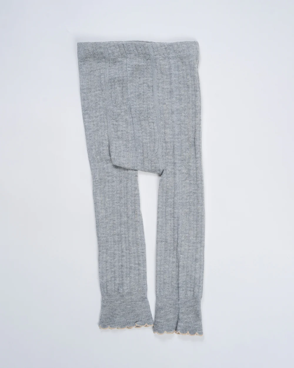 Baby Boo Grey Flower Bud Winter Wear Stockings-Solid-Knitted Wool-For Infants - Image 2