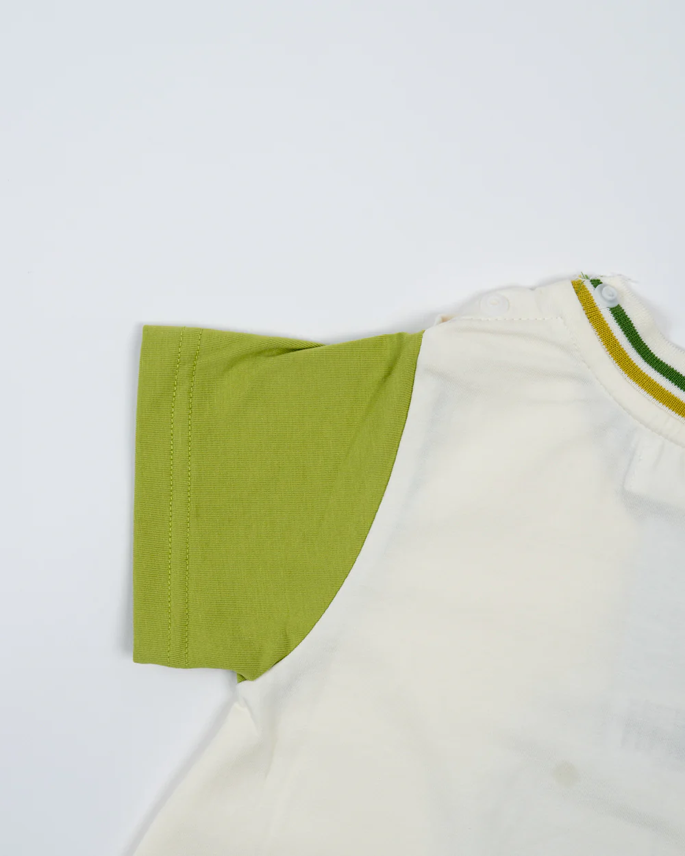 Baby Boo White & Green Hey Romper-Printed-Cotton-For Infants - Image 4