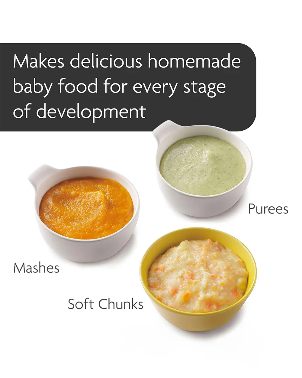Baby Brezza Food Maker Deluxe-Automatically Steams & Blends to Perfect Consistency in 10 Minutes-Includes 3 Reusable Food Pouches & Funnels - Image 4