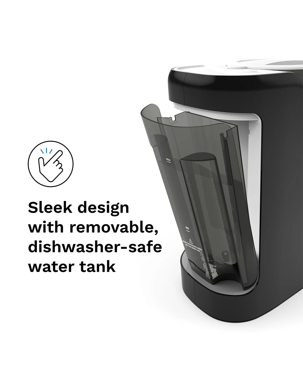 Baby Brezza Formula Pro Advanced Formula Dispenser-Instant Warm Formula with 3 Temperature Settings-Adjustable Serving Size(60-300 ml)-Accurate Mixing-Airtight Formula Storage-Removable and Dishwasher Safe Water Tank - Image 8