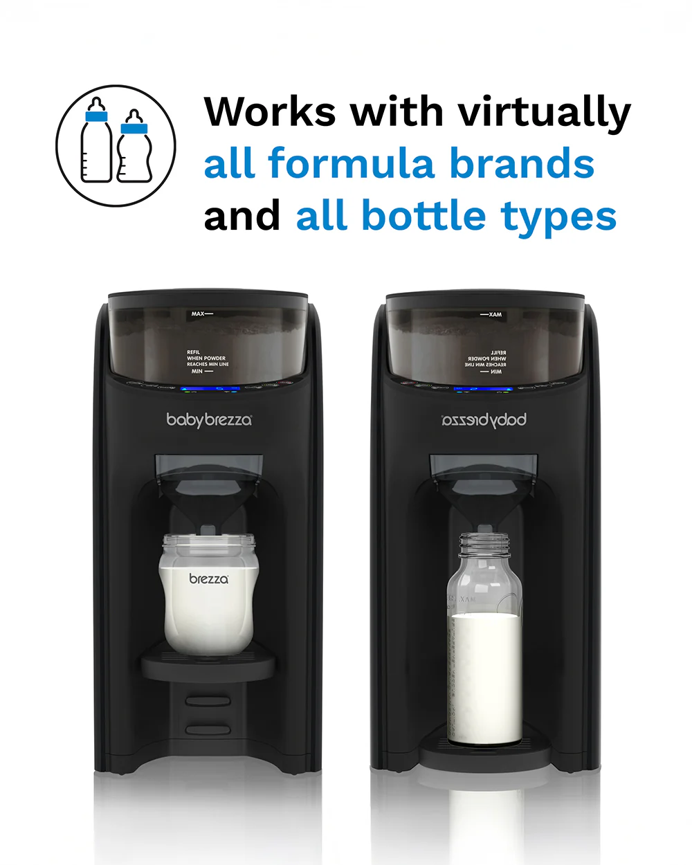 Baby Brezza Formula Pro Advanced Wifi Baby Formula Dispenser-Automatically Mix a Warm Formula Bottle from Your Phone Instantly-with 3 Temperature Settings-Adjustable Serving Size(60-300 ml)-Accurate Mixing-Airtight Formula Storage - Image 13