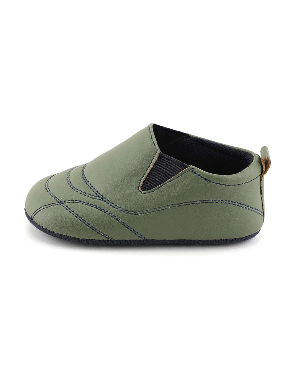 Baby Doe Sage Green Soccer Slip On Shoes-For Infants - Image 3